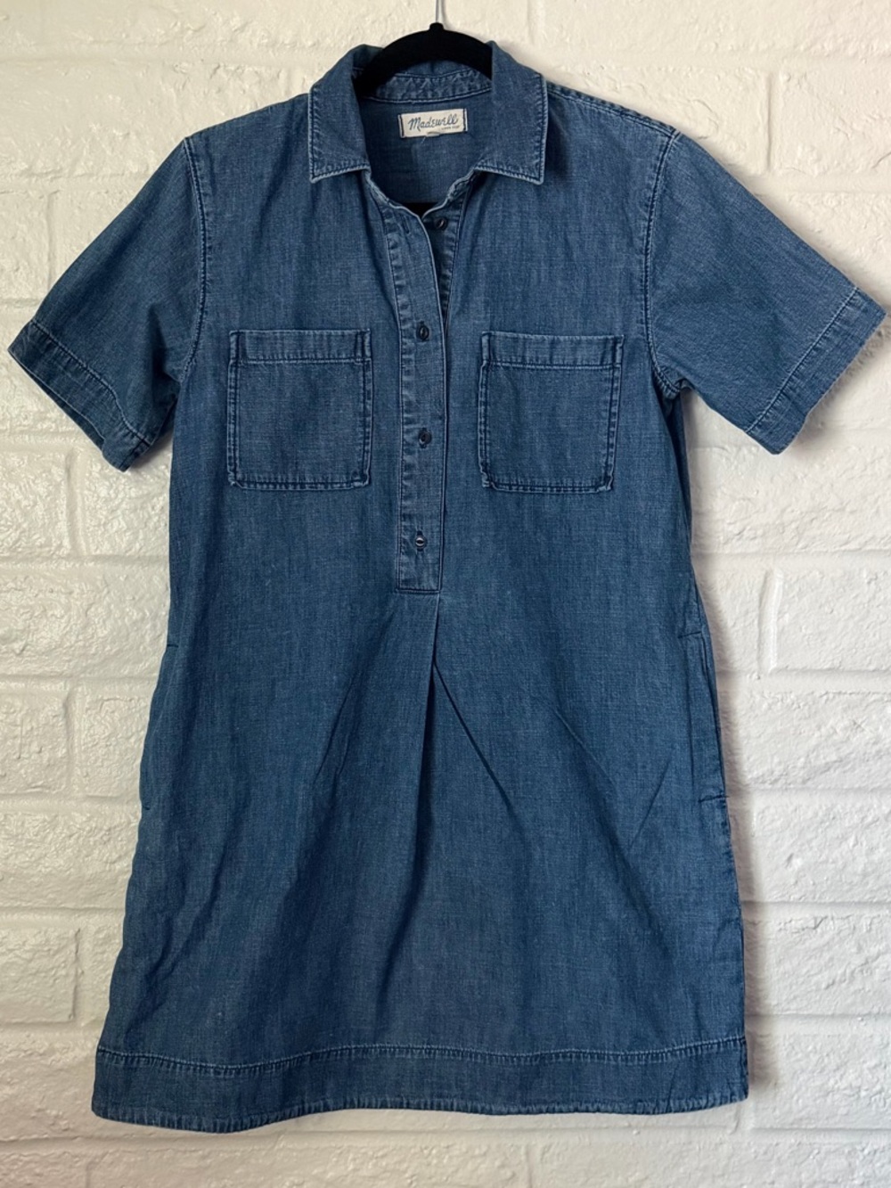 Madewell Denim Mini Denim Short Sleeve Jean Size M
